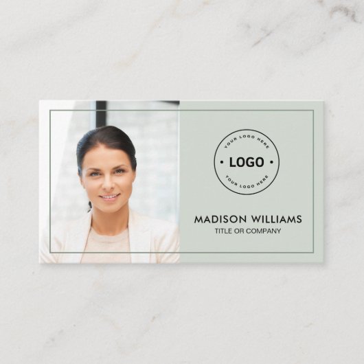 Aangepaste Foto QR Code Visitekaartje (Voorkant)