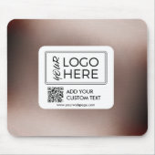 Aangepaste foto QR-code zakelijk logo Muismat (Voorkant)