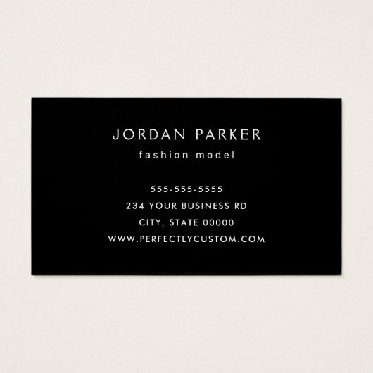 Aangepaste foto QR code zwarte visitekaartjes (Achterkant)