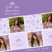 Aangepaste Foto Quinceanera inpakpapier