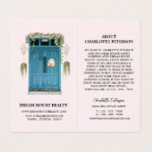 Aangepaste foto Real Estate Agent Realtor Visitekaartje (Binnenkant ongevouwen)