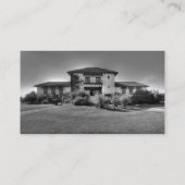 Aangepaste foto Real Estate Business Black White Visitekaartje (Achterkant)