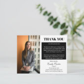 Aangepaste foto real estate dank je wel briefkaart (Staand voorkant)