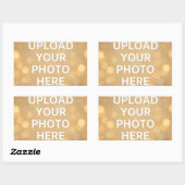 Aangepaste foto rechthoekige sticker (Vel)