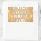 Aangepaste foto rechthoekige sticker (Tas)