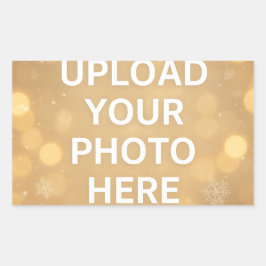 Aangepaste foto rechthoekige sticker