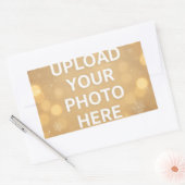 Aangepaste foto rechthoekige sticker (Envelop)