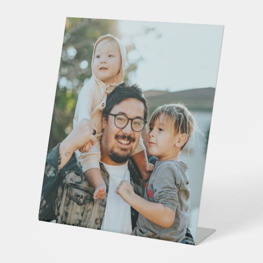 Aangepaste foto reclamebord met voetstuk (Voorkant)