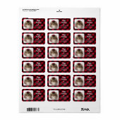 Aangepaste foto Red Buffalo Pset Happy PAWlidays Etiket (Full Sheet)