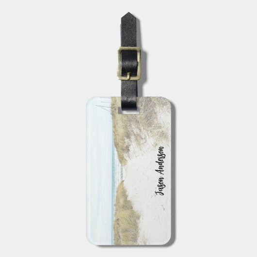 Aangepaste foto reisvakantie bagagelabel (Voorkant verticaal)