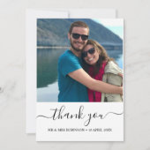 Aangepaste foto Relaxed Wedding dank u Kaart (Voorkant)