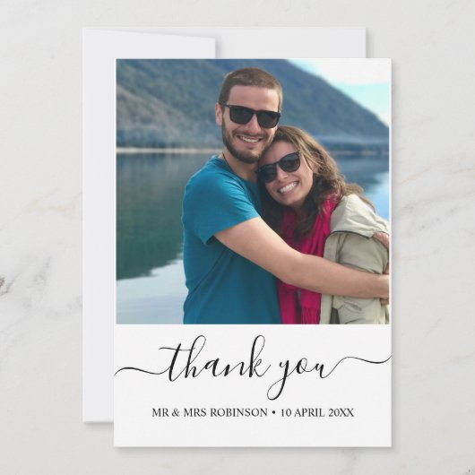 Aangepaste foto Relaxed Wedding dank u Kaart (Voorkant)