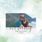 Aangepaste foto Relaxed Wedding Guest Book Spandoek