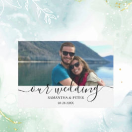 Aangepaste foto Relaxed Wedding Guest Book Spandoek