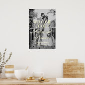 Aangepaste foto repetitiediner welkom poster (Keuken)