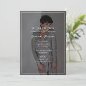 Aangepaste foto Retirement Party Celebration Invit Kaart (Staand voorkant)