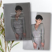 Aangepaste foto Retirement Party Celebration Invit Kaart