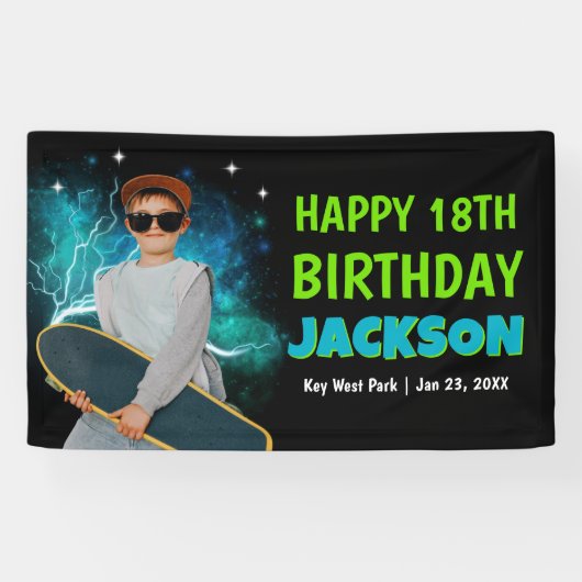 Aangepaste foto retro bootleg rap verjaardags welk spandoek (Horizontaal)