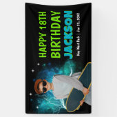 Aangepaste foto retro bootleg rap verjaardags welk spandoek (Verticaal)
