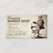 Aangepaste foto-retro voor Barbershop Visitekaartje (Voorkant)