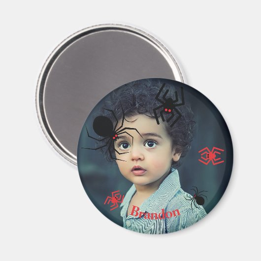 Aangepaste foto Rond Magnet (Voorkant / Achterkant)