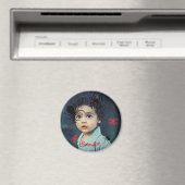 Aangepaste foto Rond Magnet (Insitu (Vaatwasser))