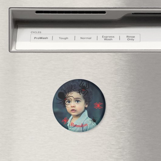 Aangepaste foto Rond Magnet (Insitu (Vaatwasser))