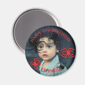 Aangepaste foto Rond Magnet (Voorkant / Achterkant)