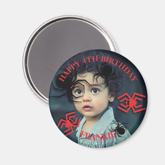 Aangepaste foto Rond Magnet (Voorkant / Achterkant)