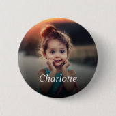 Aangepaste foto ronde button 5,7 cm (Voorkant)