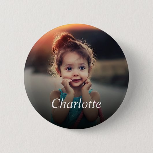 Aangepaste foto ronde button 5,7 cm (Voorkant)