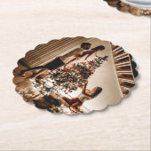 Aangepaste foto ronde coaster kartonnen onderzetters (Gekanteld)