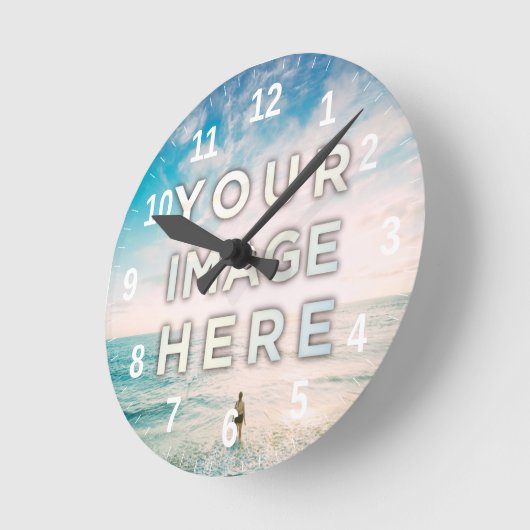 Aangepaste foto ronde klok (Hoek)