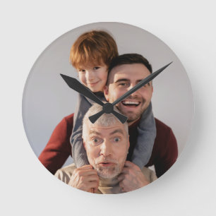 Aangepaste foto ronde klok
