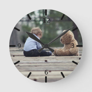 Aangepaste foto ronde klok