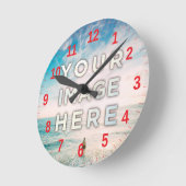 Aangepaste foto ronde klok (Hoek)