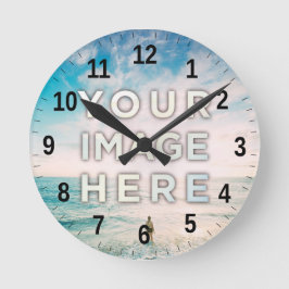 Aangepaste foto ronde klok