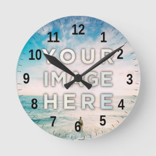 Aangepaste foto ronde klok