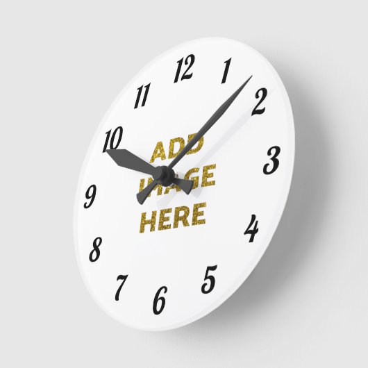 Aangepaste foto- ronde klok (Hoek)