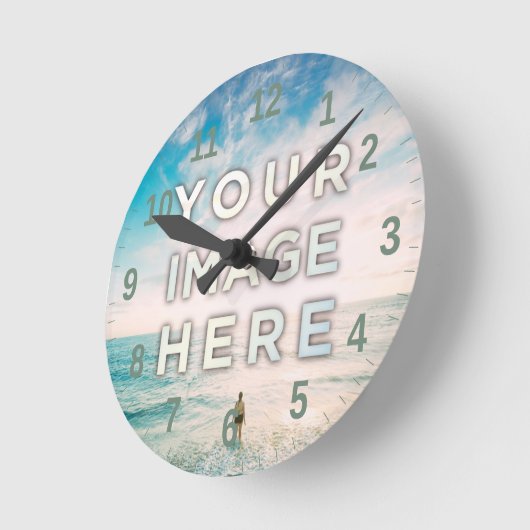 Aangepaste foto ronde klok (Hoek)