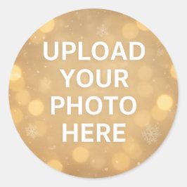 Aangepaste foto ronde sticker