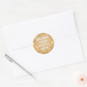 Aangepaste foto ronde sticker (Envelop)