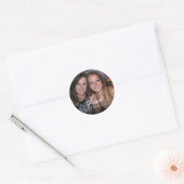 Aangepaste foto ronde sticker (Envelop)