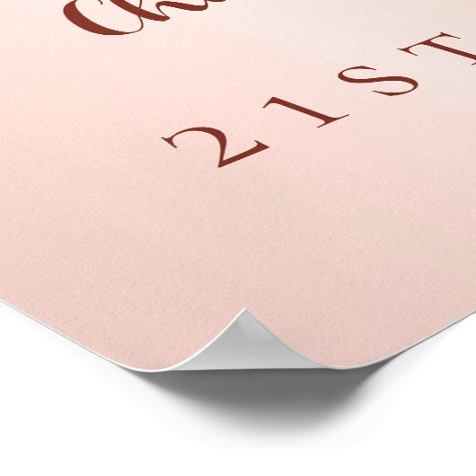 Aangepaste foto roos gouden vrienden verjaardagswe poster (Hoek)