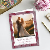 Aangepaste Foto Roos Romantische Bloem Dank u kaar