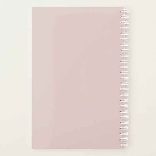 Aangepaste foto Roze babymeisje, eerste jaar Planner (Achterkant)