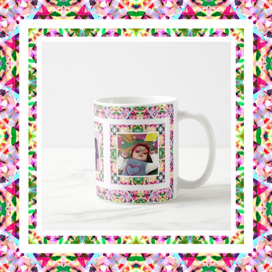 Aangepaste foto Roze Groene Moederdag Mum Keepsake Koffiemok