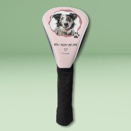Aangepaste foto roze hond beste moeder door Par Golfheadcover