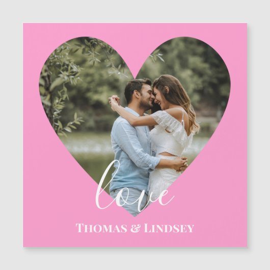 Aangepaste foto Roze Lijst Moderne kalligrafie (Voorkant)