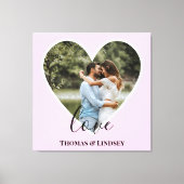 Aangepaste foto Roze Lijst Moderne kalligrafie Canvas Afdruk (Voorkant)